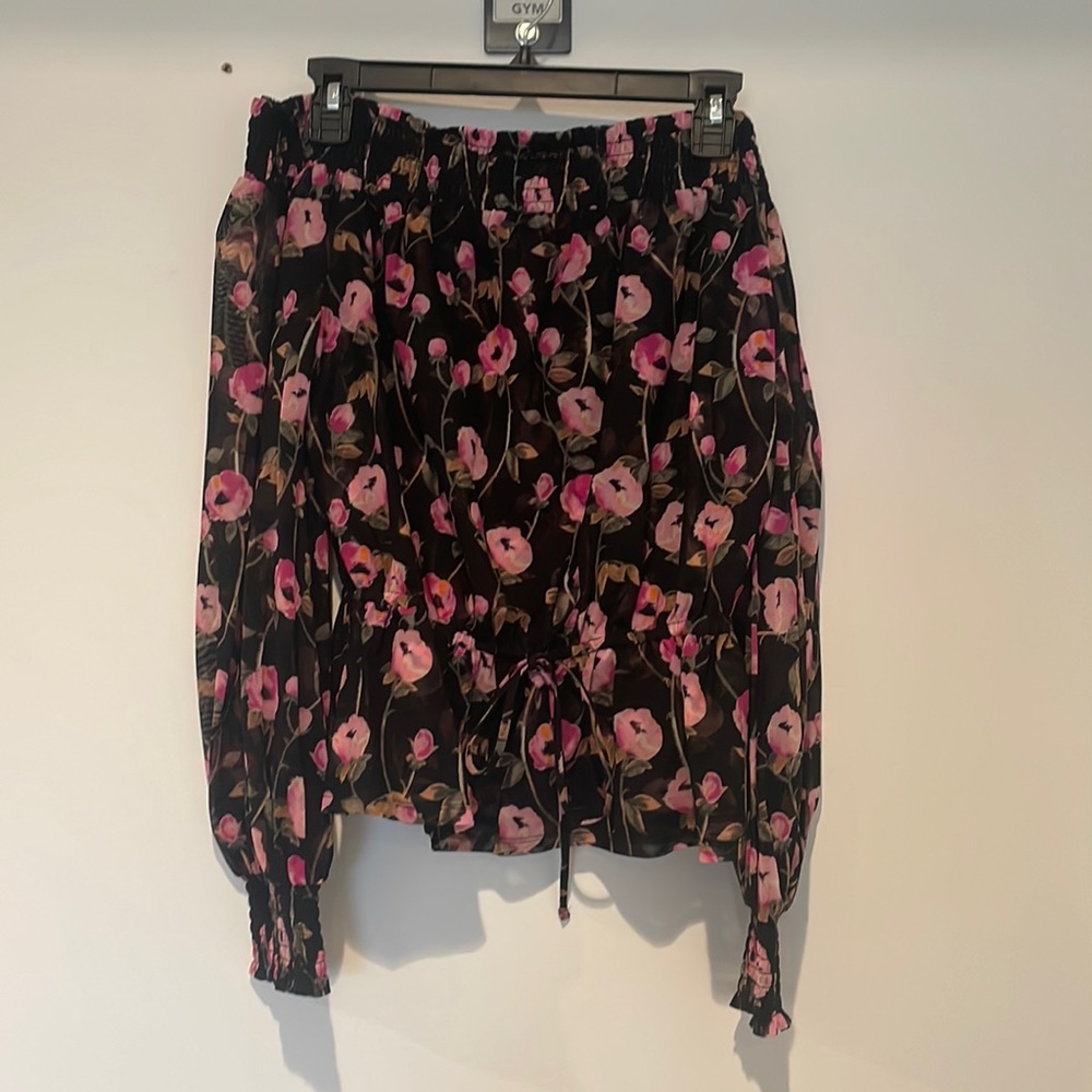 Off the shoulder flower top